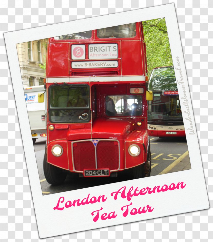 Motor Vehicle Car Transport Advertising Double-decker Bus - Brand - London Tea Transparent PNG
