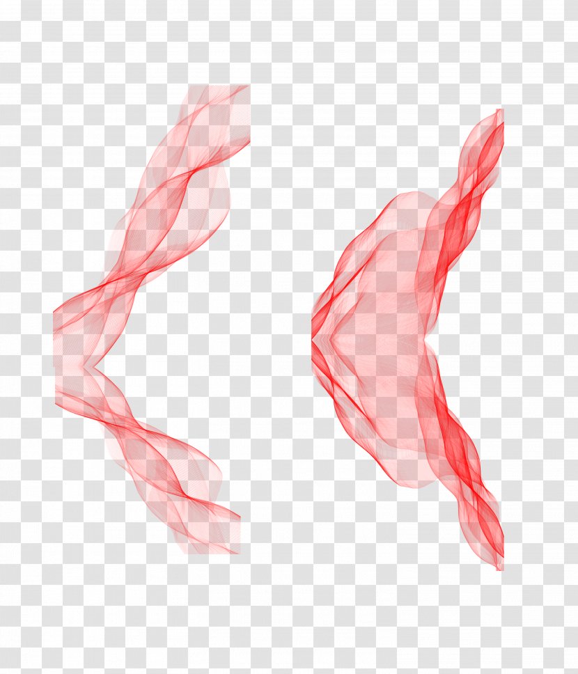 Silk Red Ribbon - Pattern Transparent PNG