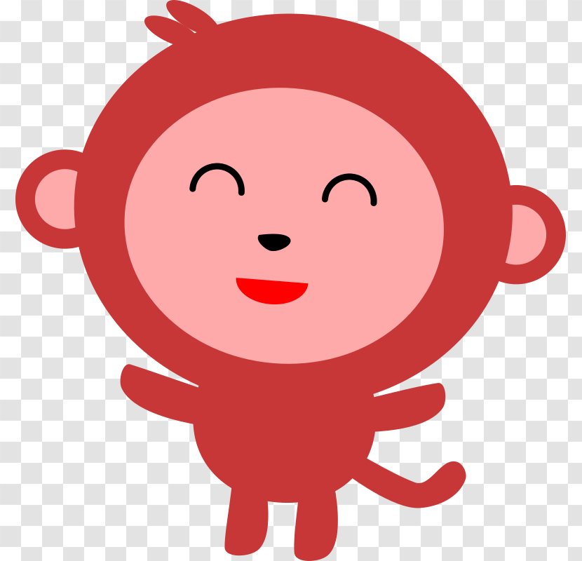 Monkey Clip Art - Cartoon - Year Of The Transparent PNG