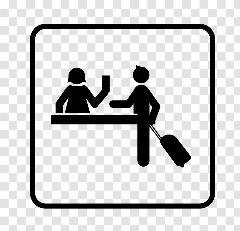 Hotel Lobby Receptionist Clip Art - Human Behavior Transparent PNG