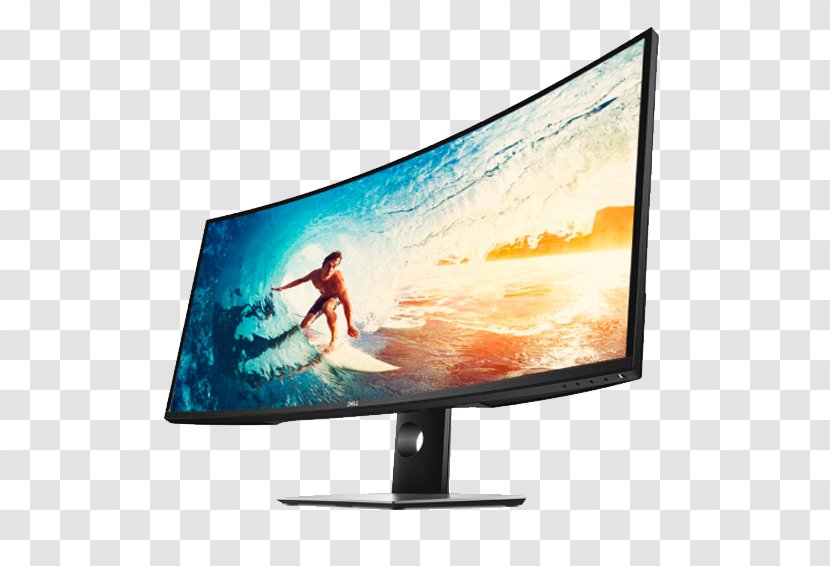Dell Computer Monitor IPS Panel Display Device 21:9 Aspect Ratio - Flat - Surface Transparent PNG