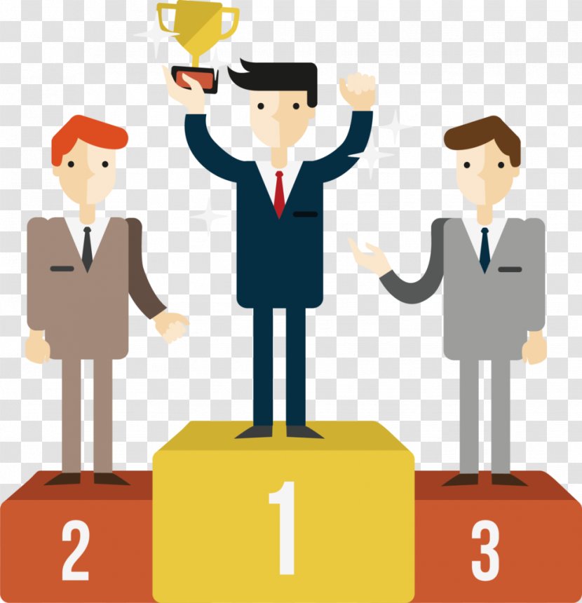 Podium Clip Art Vector Graphics Illustration - Whitecollar Worker - No Prize Transparent PNG