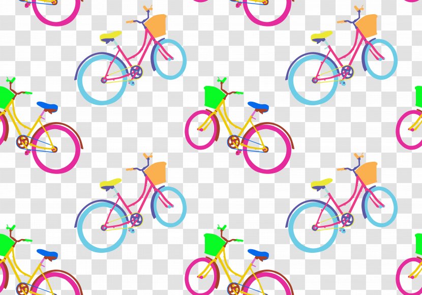Electric Vehicle Bicycle Clip Art - Motorcycle - Seamless Stitching Background Transparent PNG