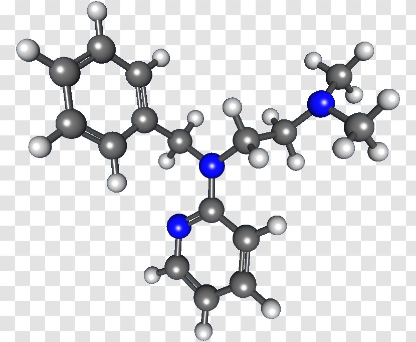 Molecule Propamidine Ball-and-stick Model Chemistry 3-Nitrobenzaldehyde - Mandelic Acid - Amine Nmethyltransferase Transparent PNG
