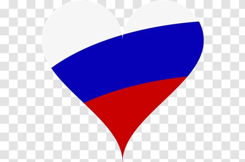 Flag Of Russia Heart - Love - Cc Attribution Transparent PNG