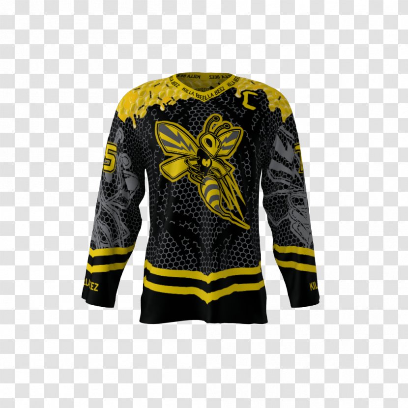 Africanized Bee Jersey Rio Grande Valley Killer Bees T-shirt - Long Sleeved T Shirt Transparent PNG
