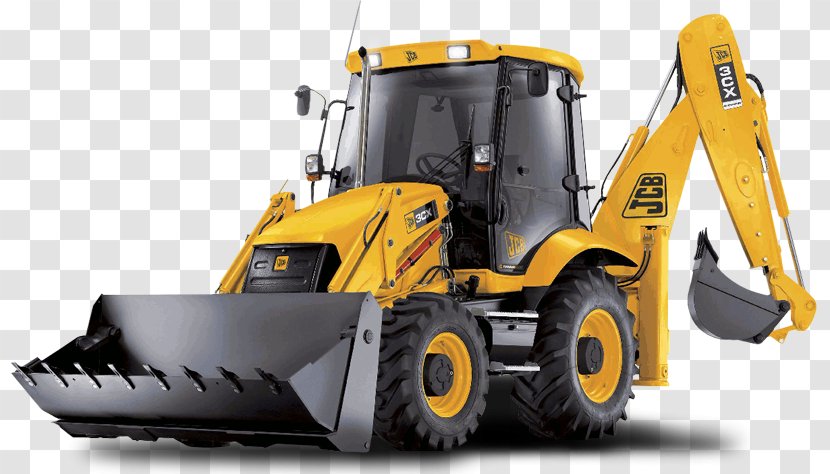 JCB Backhoe Loader Excavator Architectural Engineering - Automotive Wheel System Transparent PNG