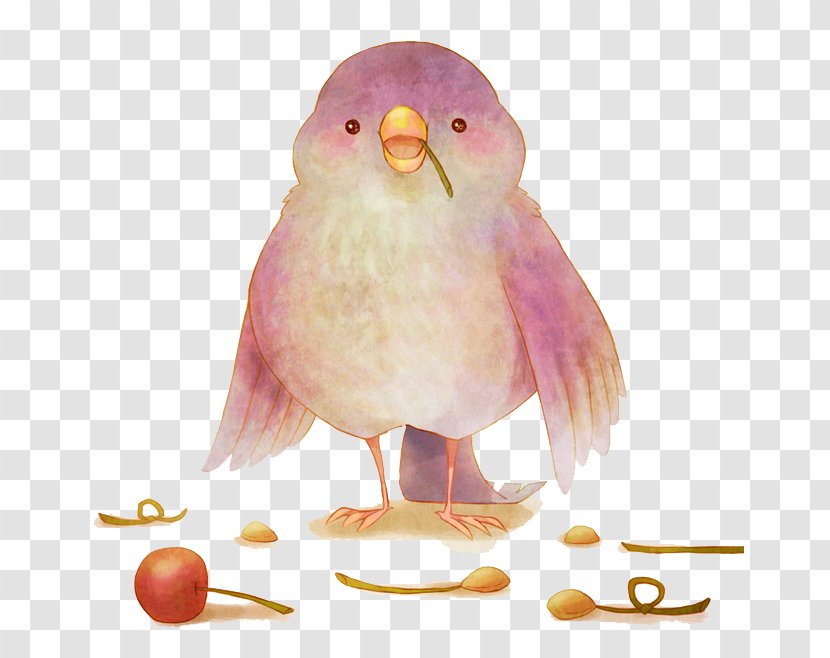 Sparrow Bird Cartoon - Of Prey Transparent PNG