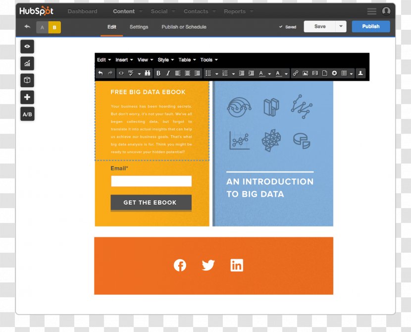 Responsive Web Design Landing Page HubSpot, Inc. Marketing - Brand Transparent PNG