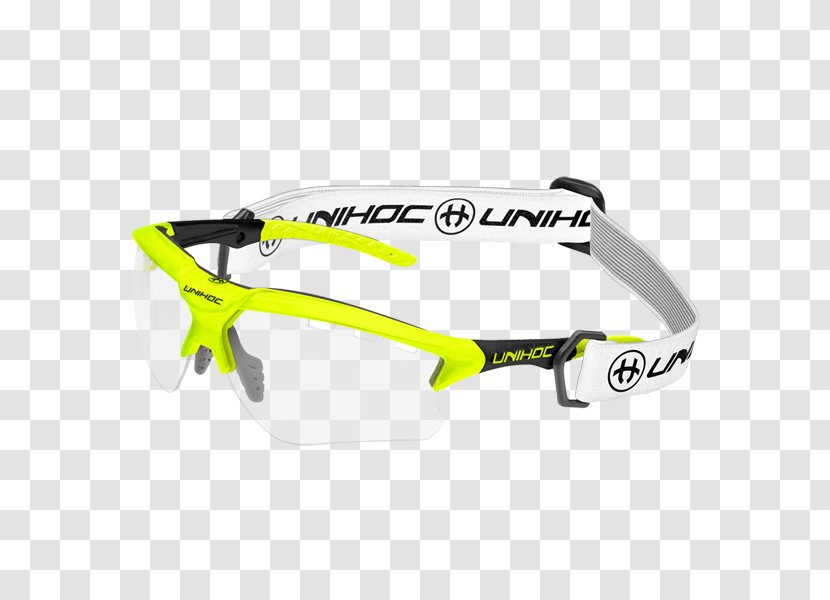 Goggles Glasses Floorball Eyewear Fat Pipe - Yellow Ball Goalkeeper Transparent PNG