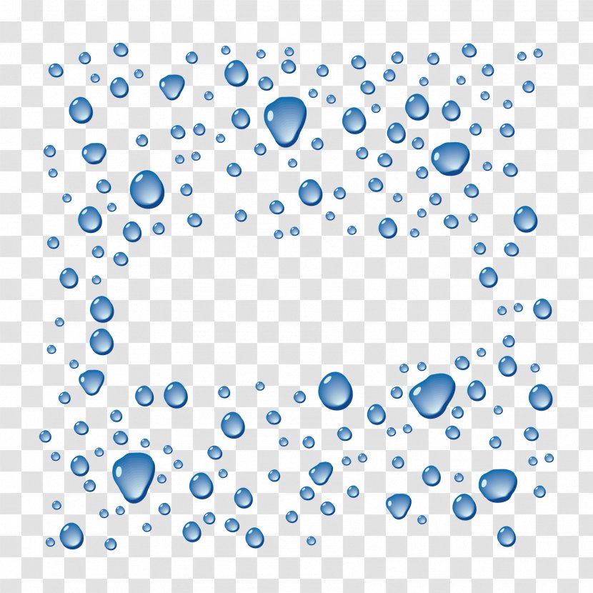 Drop Water - Vector Dispersion Of Droplets Transparent PNG