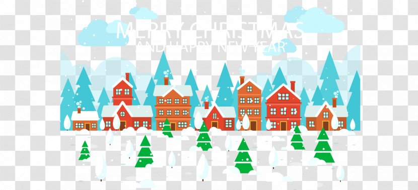 Graphic Design - Town - Winter Street Transparent PNG