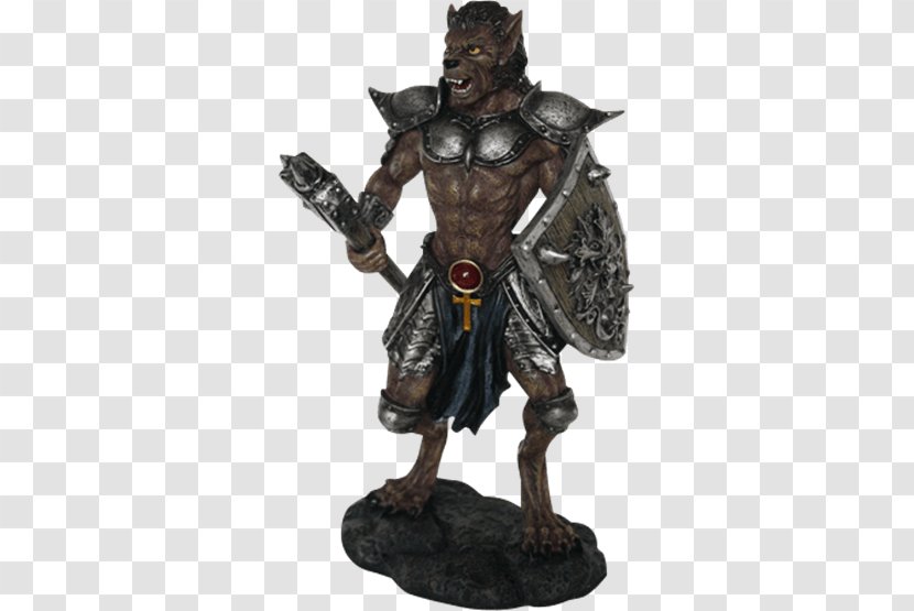 Figurine Viktor John Jameson Werewolf Sculpture - Bronze Transparent PNG