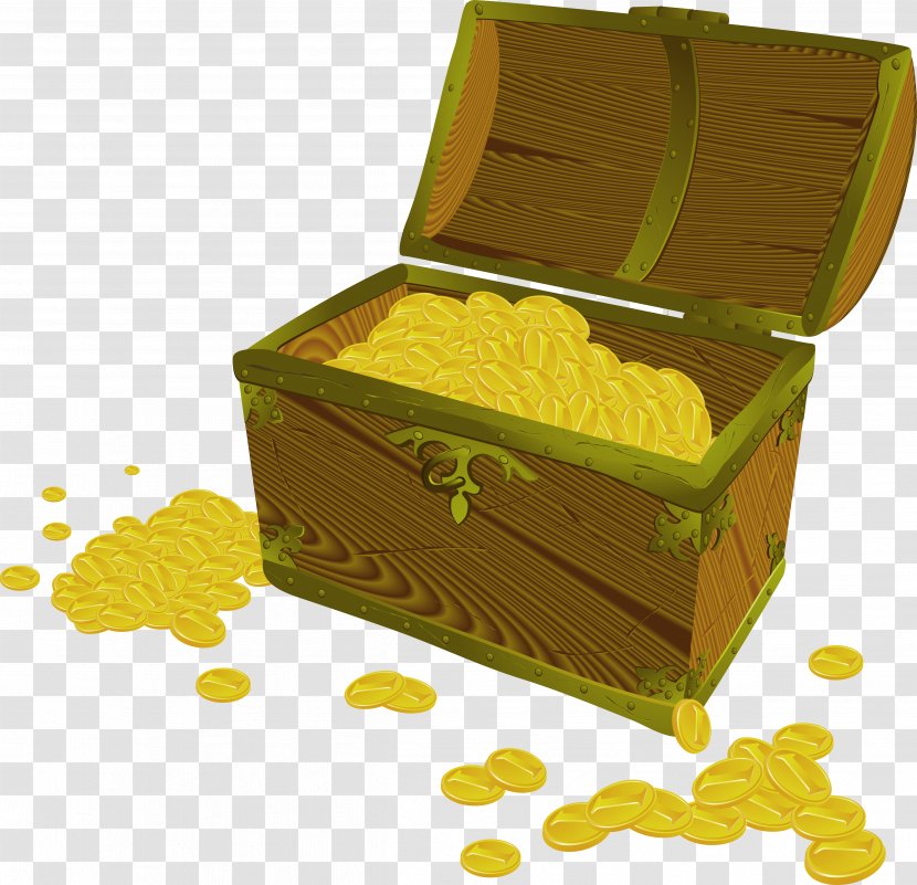 Jewellery Clip Art - Box - Vector Wooden Pirate Gold Jewelry Transparent PNG