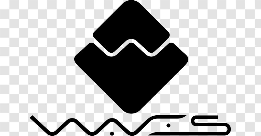 Waves Platform Cryptocurrency Ethereum Initial Coin Offering Bitcoin - Black And White Transparent PNG