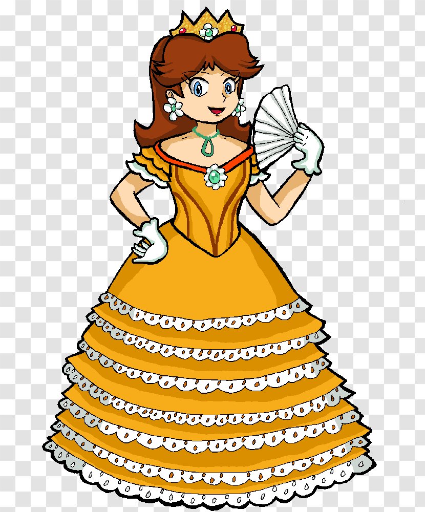 Princess Daisy Dress Rosalina Luigi DeviantArt - Heart Transparent PNG