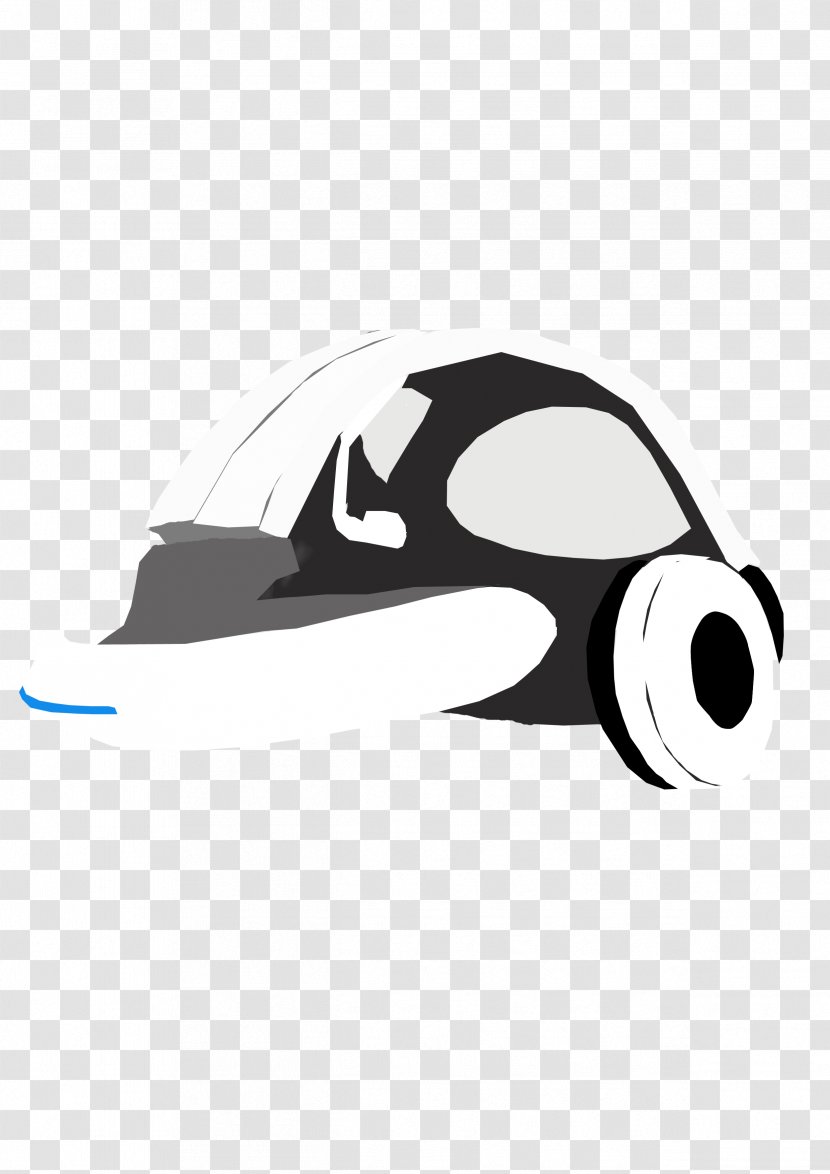Bicycle Helmets Clip Art Marine Mammal Car Product Design - Black And White Transparent PNG