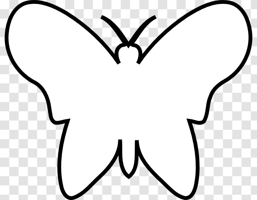 Butterfly Insect Line Art Monochrome Photography - Heart - Heart-shaped Ornament Transparent PNG