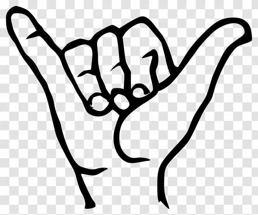 Shaka Sign Hawaii Language Symbol - Hand - Emoji Transparent PNG
