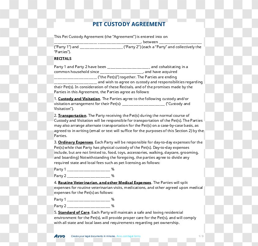 Child Custody Contract Joint Postnuptial Agreement Parenting Plan Transparent PNG