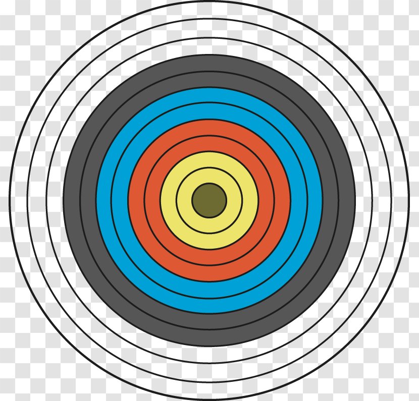 Graphic Design Target Archery Circle Pattern - Symmetry - Creative Transparent PNG