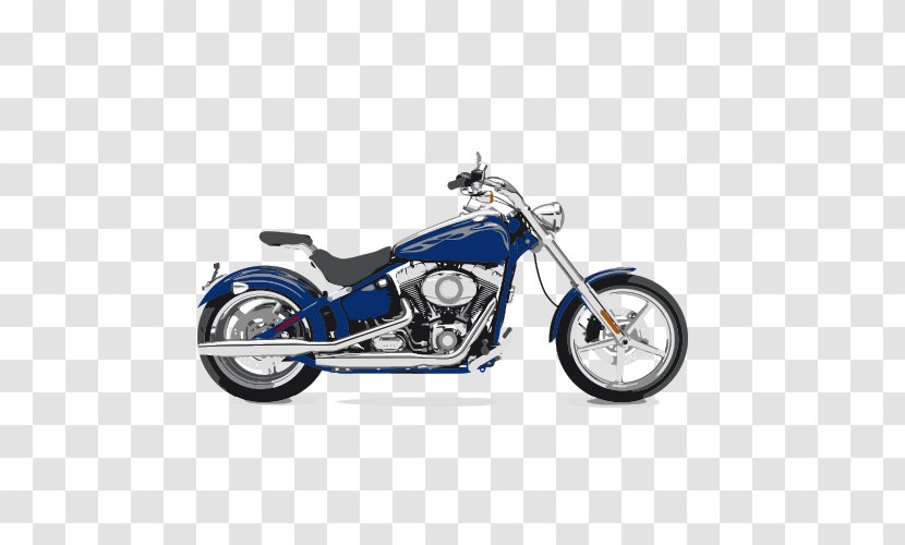 Harley-Davidson Super Glide Softail Motorcycle VRSC - Harleydavidson Flstf Fat Boy - Vector Transparent PNG