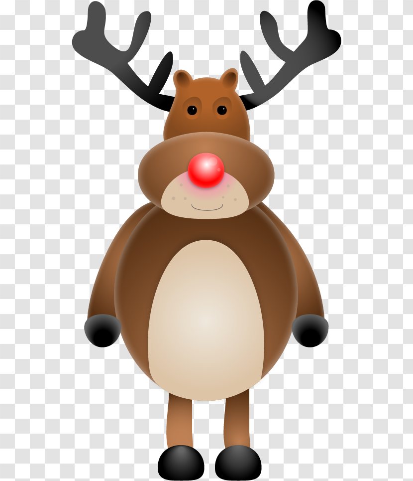 Reindeer Christmas Ornament Food - Cartoon Transparent PNG