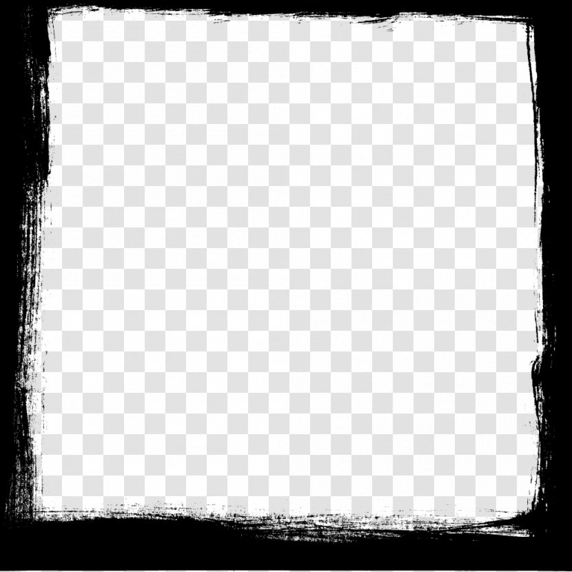 Black And White Chessboard Square Pattern - Symmetry - Frame Photo Transparent PNG