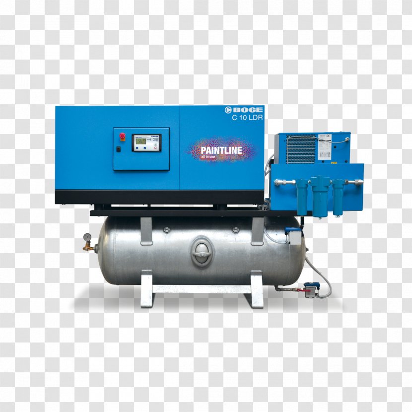 BOGE KOMPRESSOREN Otto Boge GmbH & Co. KG Rotary-screw Compressor Compressed Air Industry - De Ar - Paint Lines Transparent PNG