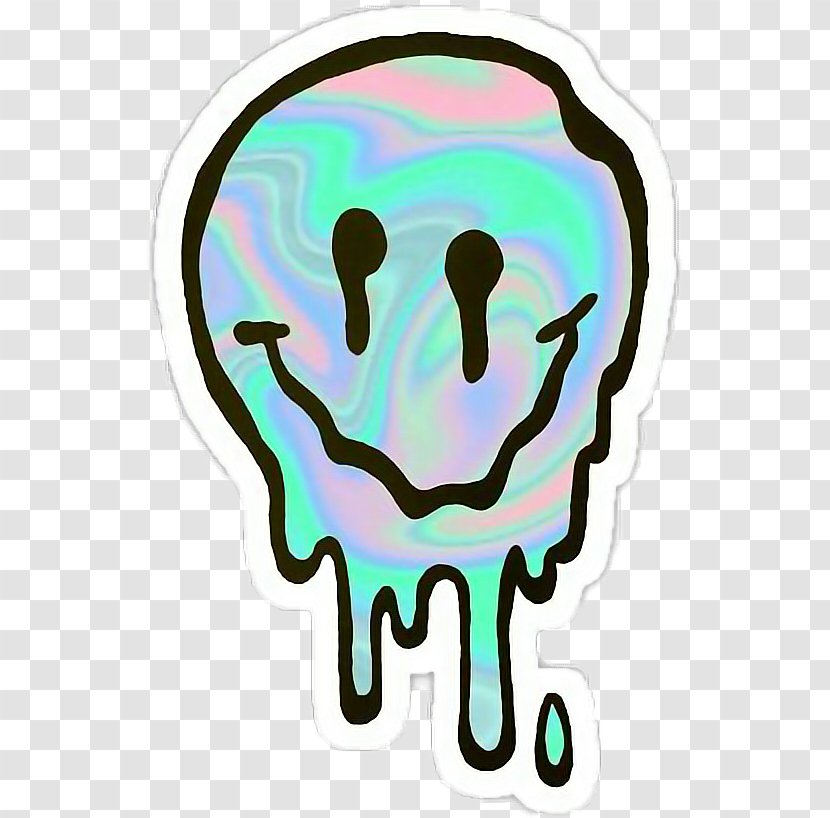 T-shirt Smiley Melting - Shirt - Grunge Laptop Transparent PNG