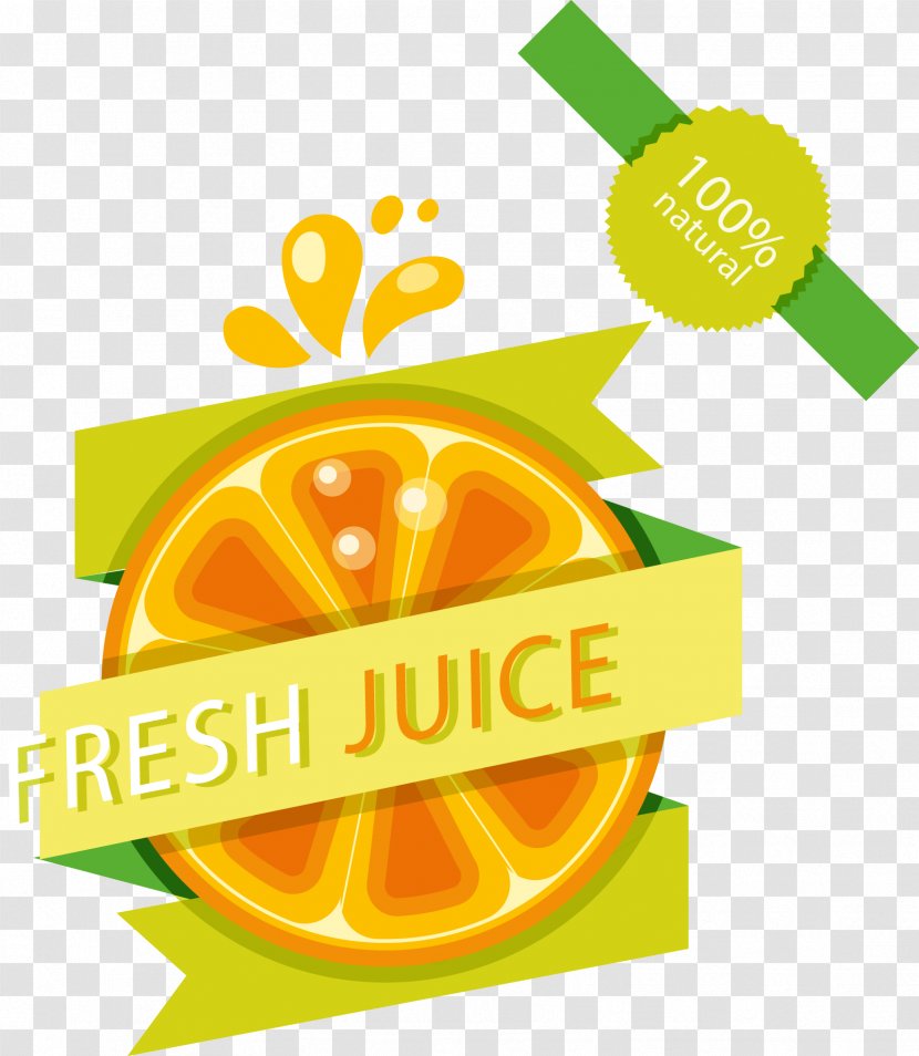 Orange Juice Lemon - Vector Icons Painted Transparent PNG