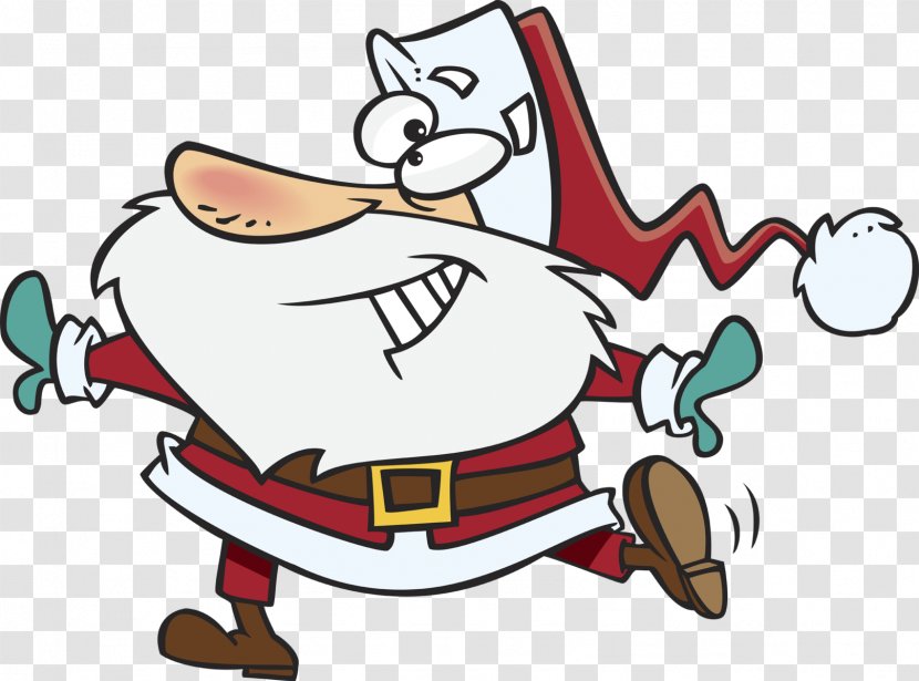 Santa Claus Cartoon Clip Art - Gift Transparent PNG