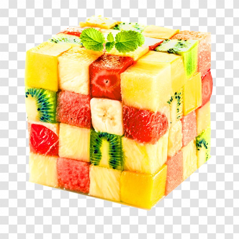 Juice Fruit Salad Cube Kiwifruit - Pineapple - Fruits Transparent PNG