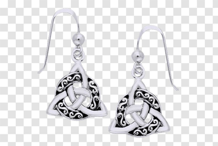 Earring Body Jewellery Pearl Buddhism - Silver - Gifts Knot Transparent PNG