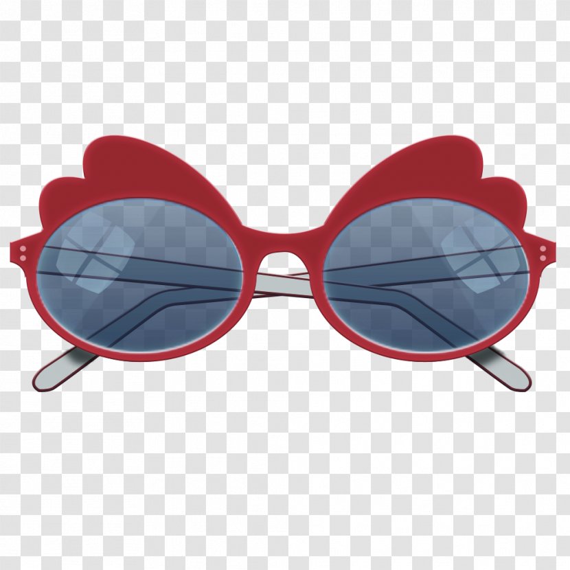 Goggles Sunglasses - Red Transparent PNG