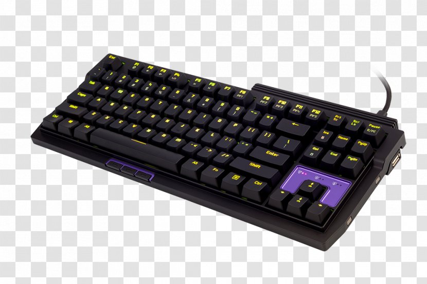 Computer Keyboard Mouse Gaming Keypad Corsair K55 RGB Color Model - Membrane Transparent PNG