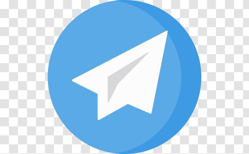 Social Media Organization Logo - Blue - Telegram Transparent PNG