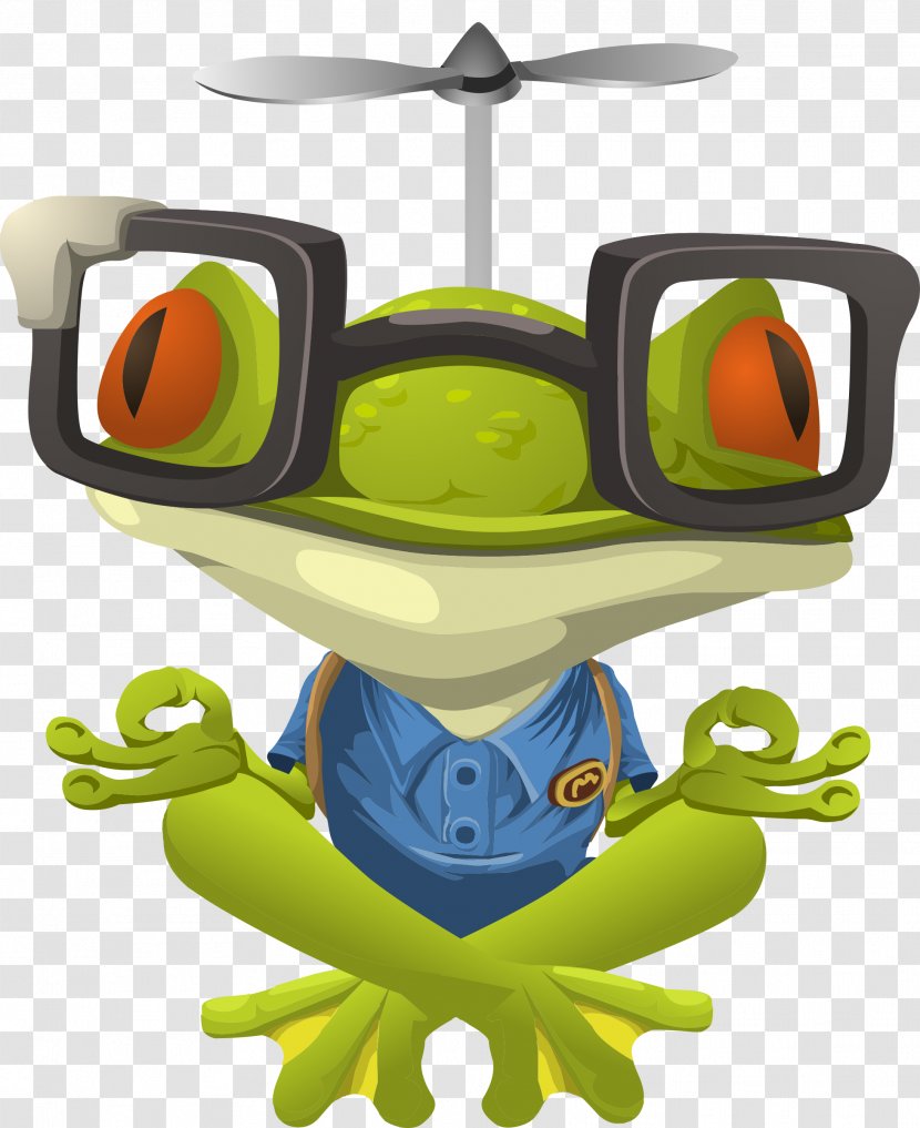 Frog T-shirt Yoga Clip Art - Vertebrate Transparent PNG