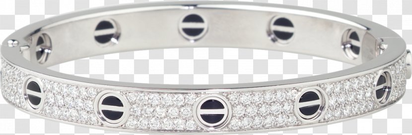 Love Bracelet Cartier Bangle Diamond - Necklace Transparent PNG