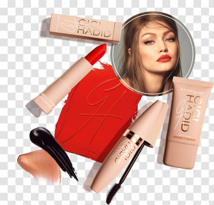 Gigi Hadid Maybelline Cosmetics Model Make-up - Silhouette Transparent PNG
