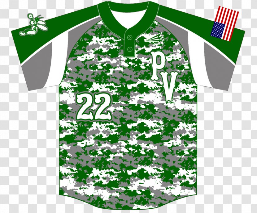 Jersey T-shirt Baseball Uniform Camouflage - Tshirt - Cheap Neon Green Backpacks Transparent PNG