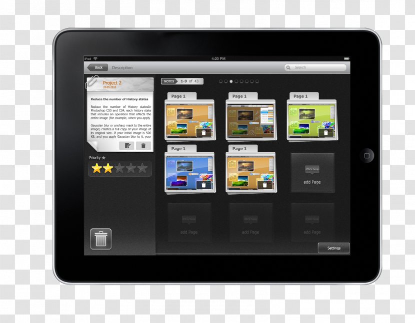 Tablet Computers Handheld Devices Multimedia - Game Ui Transparent PNG