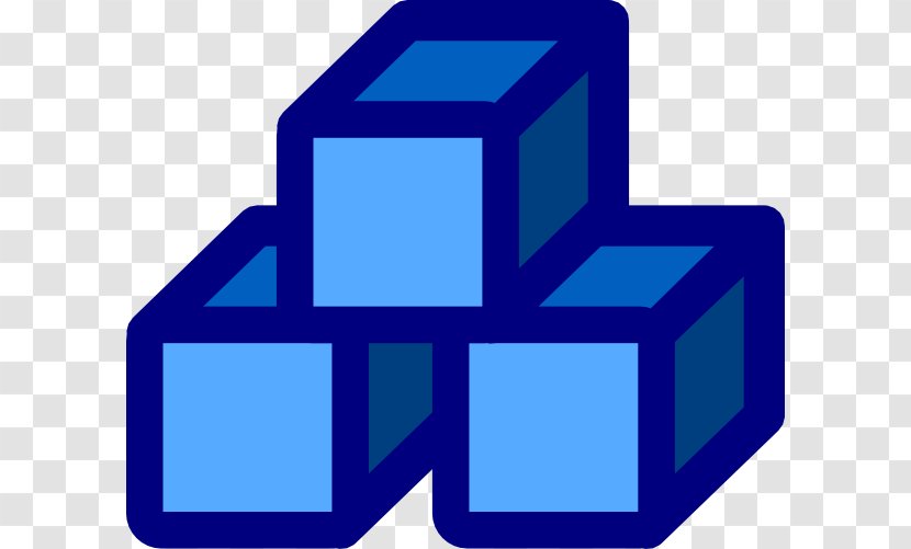 Toy Block Clip Art - Blue Transparent PNG