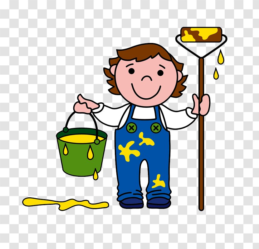 Painting Drawing House Painter And Decorator Clip Art - Building - Artista Transparent PNG