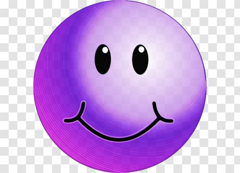 Happy Face Emoji - Watercolor - Mouth Transparent PNG