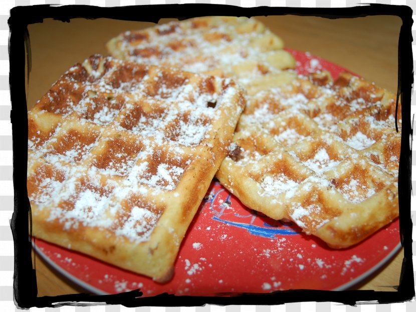 Belgian Waffle Streuselkuchen Cuisine Of The United States - Powder Transparent PNG
