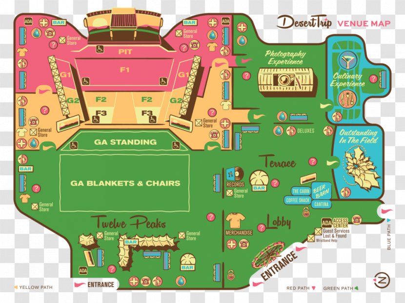 Empire Polo Club Desert Trip Stagecoach Festival Indian Wells Map - Indio Transparent PNG