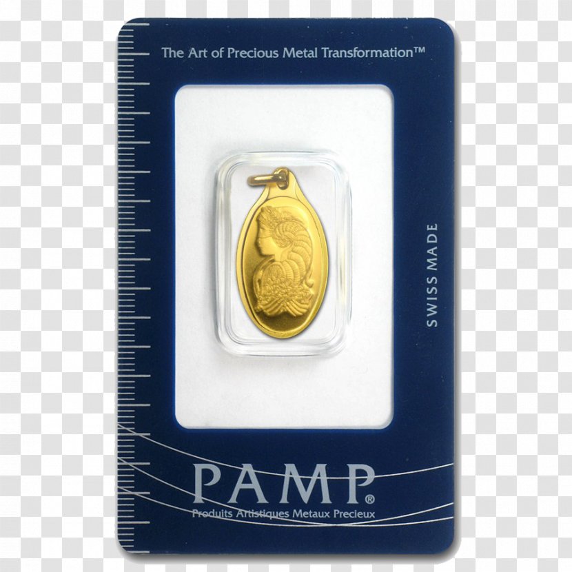 Gold Bar PAMP Precious Metal Rand Refinery Transparent PNG