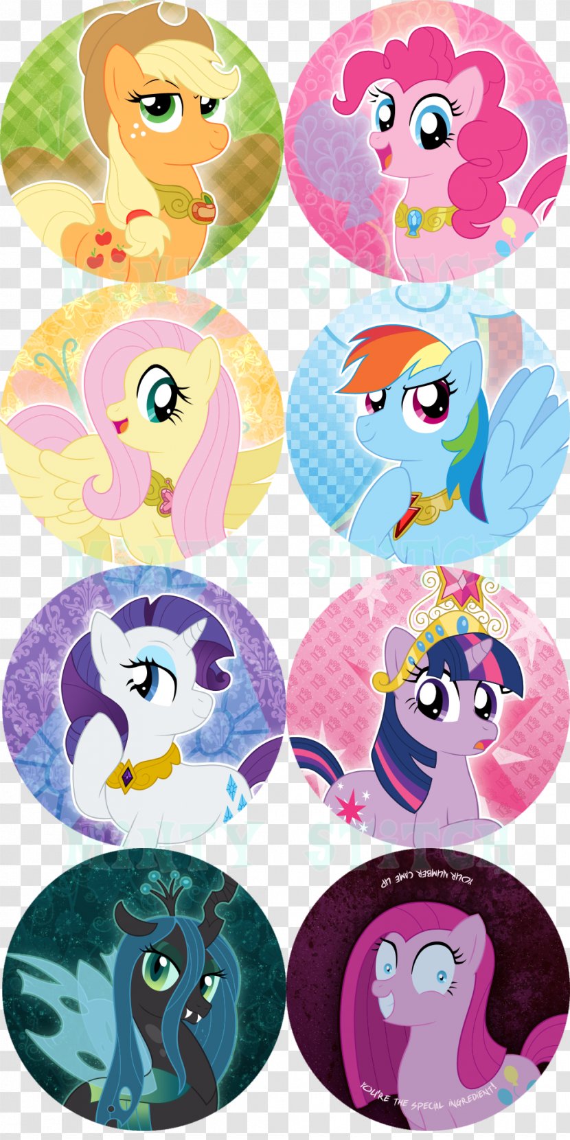 My Little Pony Rarity Pinkie Pie Design - Friendship Is Magic - Make A Stitching Transparent PNG
