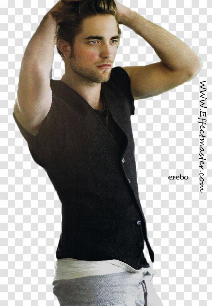 Robert Pattinson T-shirt The Twilight Saga Photo Shoot - Sleeveless Shirt Transparent PNG